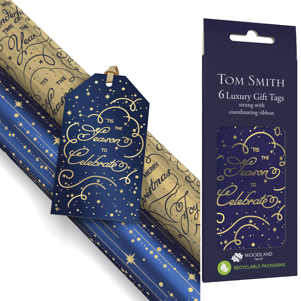 Tom Smith Celebrations 6 Luxury Gift Tags #XANTT511