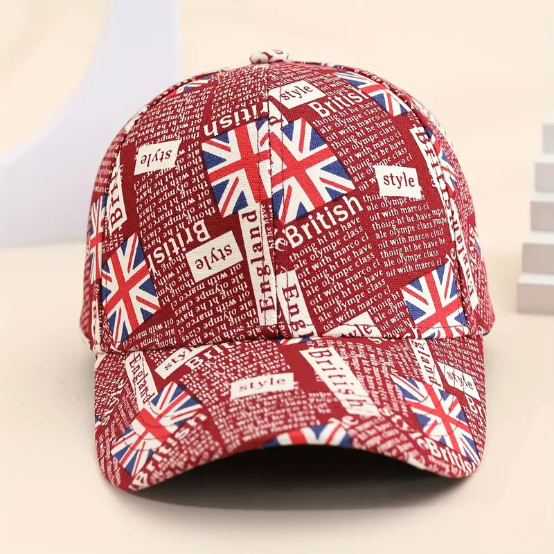 UK Red or Navy British Cap (Union Jack)