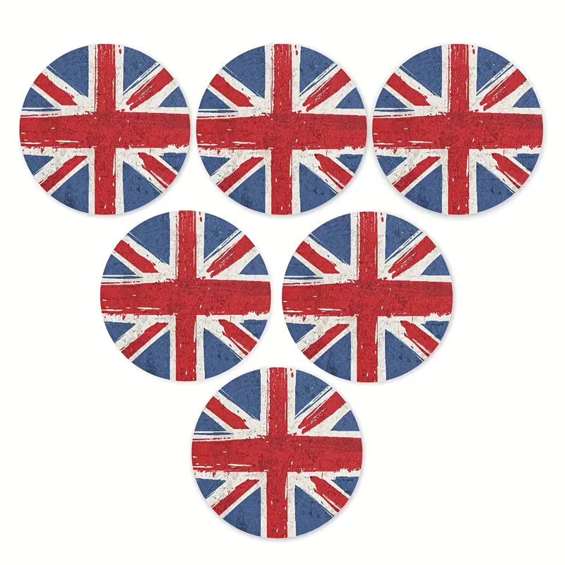 UK Flag Table Coasters 6 Pack