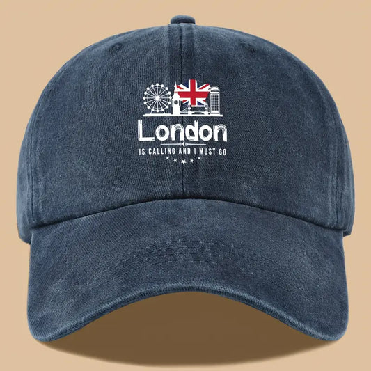 Cap - London is Calling and I Must go Baseball Cap (Navy)