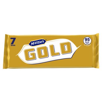 McVities Gold Bar 7pk 124g