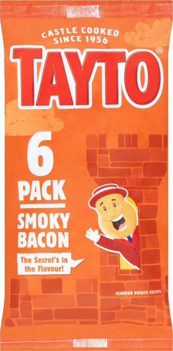 Tayto NI Smokey Bacon 6Pk 150g