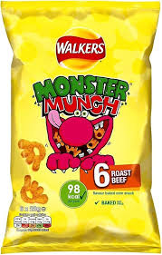 Monster Munch Roast Beef 6 Pack 120g