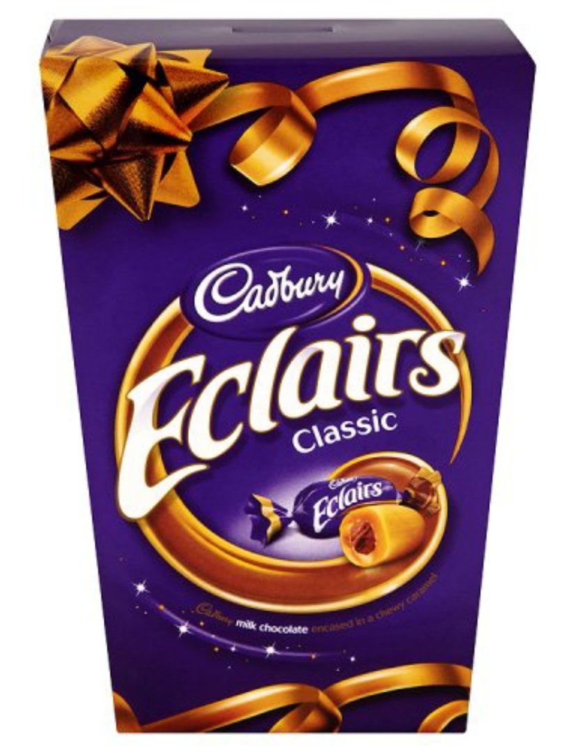 Cadbury Chocolate Eclairs Carton 350g