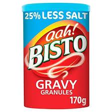Bisto Beef Gravy Granules Reduced Salt 170g.