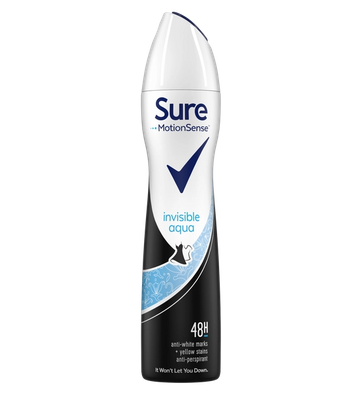 Sure Womens Invisible Aqua Antiperspirant 250ml