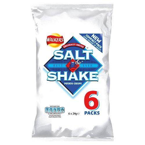 Walkers Salt & Shake 6 pack 144g