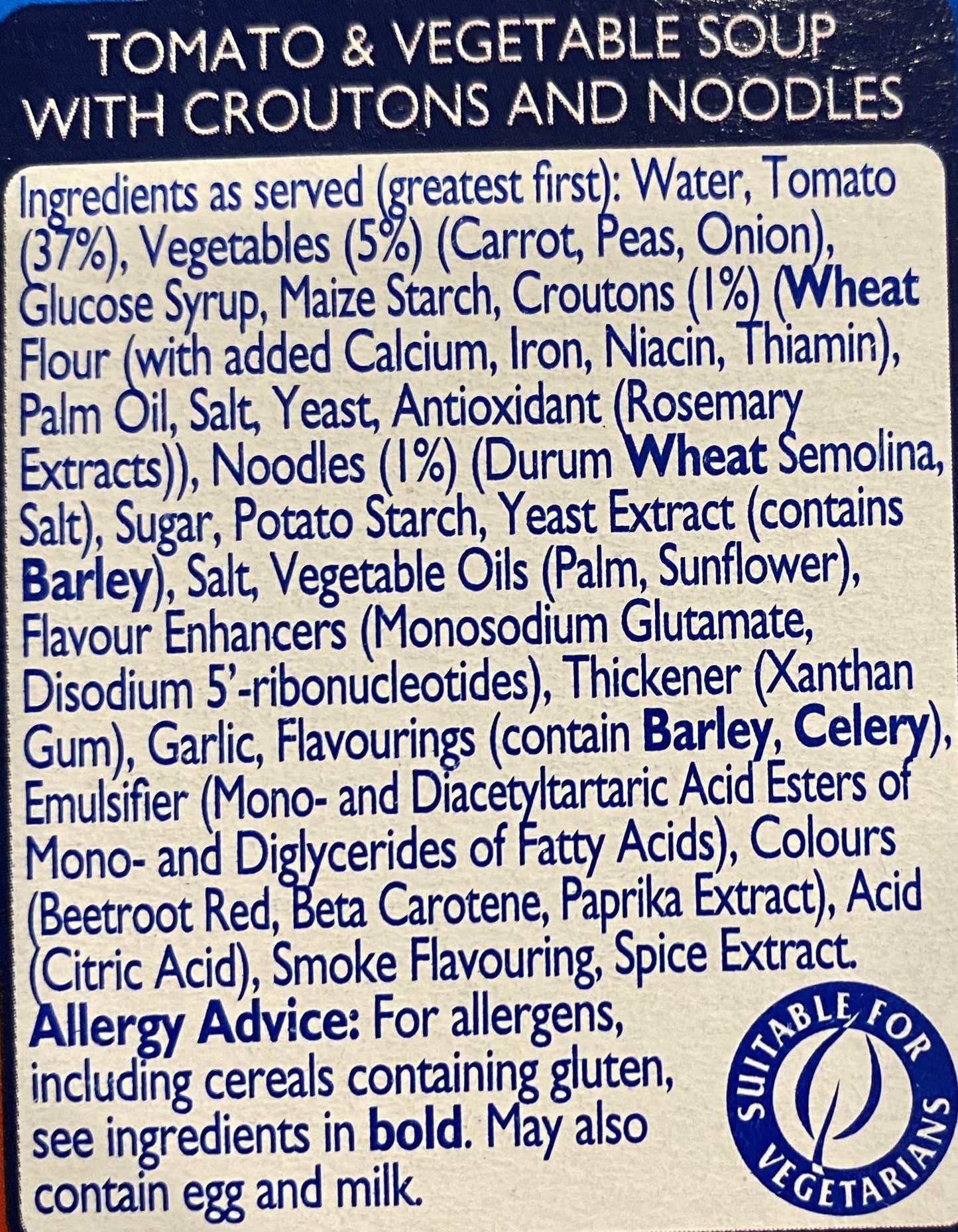 Batchelor's CupaSoup Tomato & Vegetable