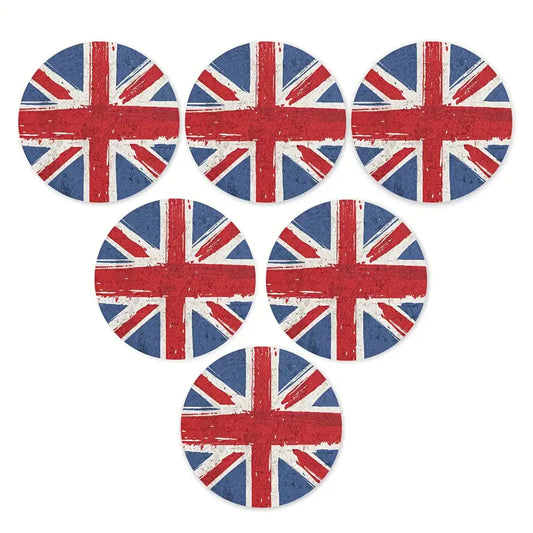 UK Flag Table Coasters 6 Pack