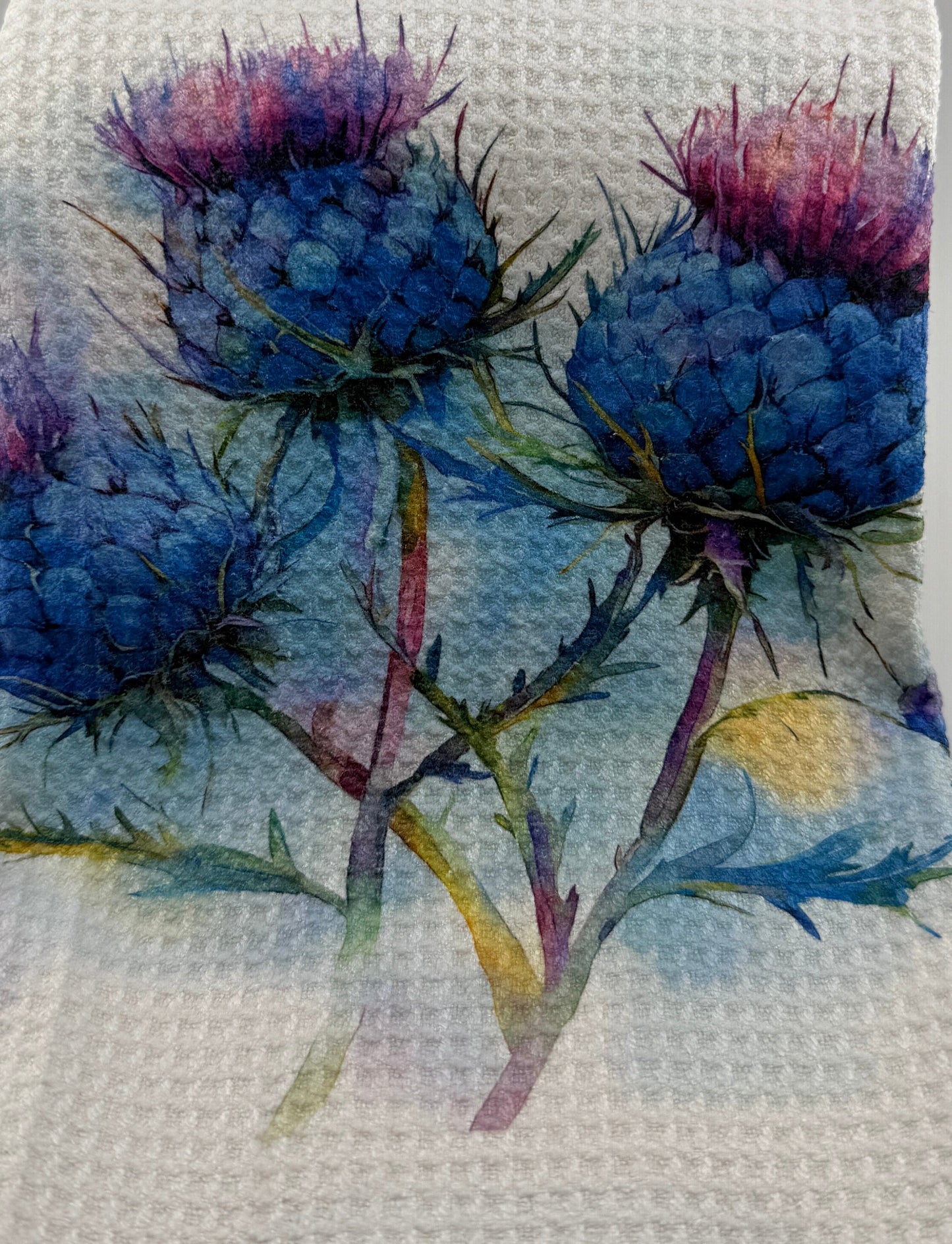 Tea Towel - Custom Made Thistles (15x27)
