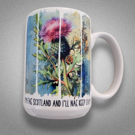 Mug 15oz - Custom Made Thistle with Funny Phrase