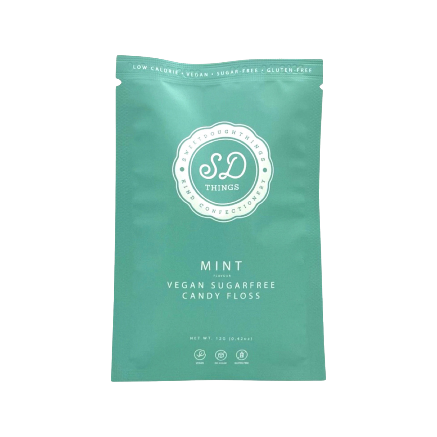 SweetDoughThings Sugar Free Mint Candy Floss Pouch 12g