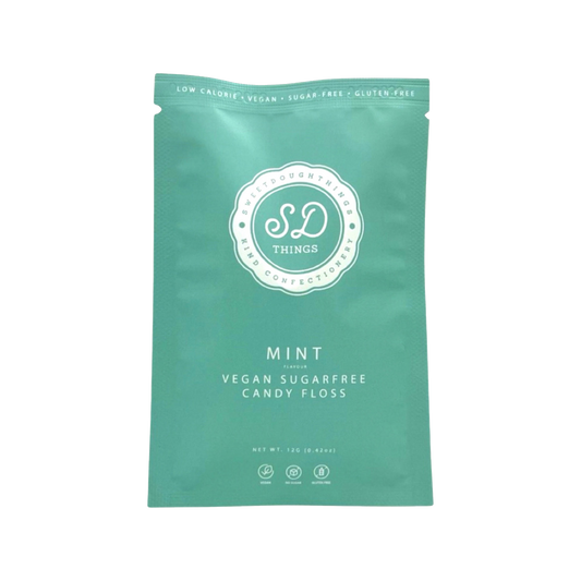 SweetDoughThings Sugar Free Mint Candy Floss Pouch 12g