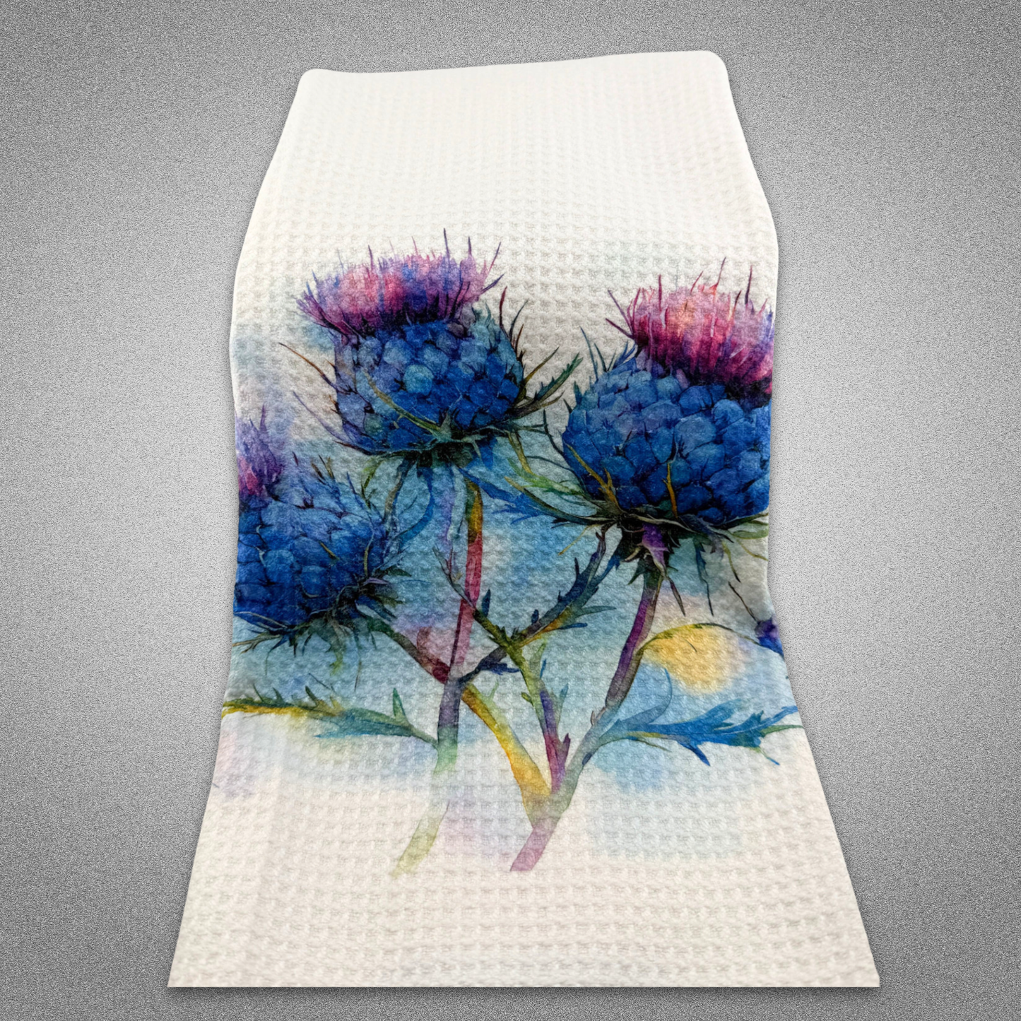 Tea Towel - Custom Made Thistles (15x27)