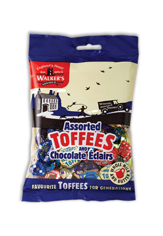 Walkers Nonsuch Assorted Toffees and Chocolate Eclair Bag 150g