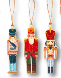 Pendants - Nutcracker set of 3 Size 5 1/4" x 1 3/4"