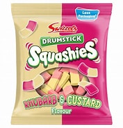 Swizzels Drumstick Squashies Rhubarb & Custard 120g