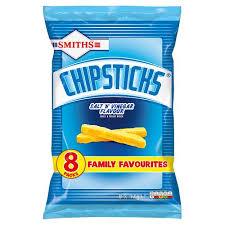 Smiths Salt & Vinegar Chipsticks 8 Pack