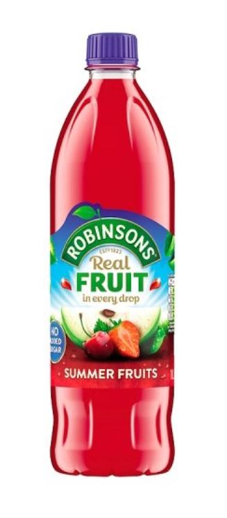 Robinsons Summer Fruits & Barley Squash 1ltr
