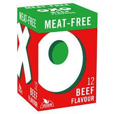 Oxo Beef Flavour Stock Cubes- Meat Free 12pk 71g