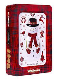Walkers Festive Shapes Snowman Tin 250g