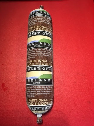 West of Ireland Black Pudding  10oz (3/4 lb Ship Weight)