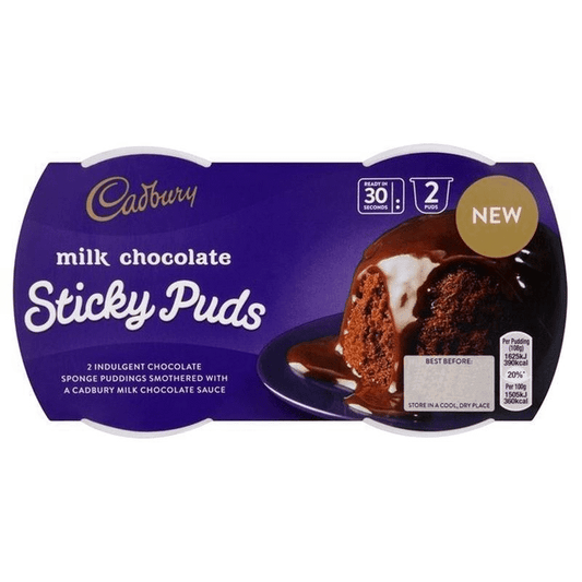 Cadbury Milk Choc Sticky Puds.