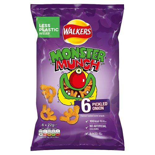 Monster Munch Pickled Onion 6 Pack 120g