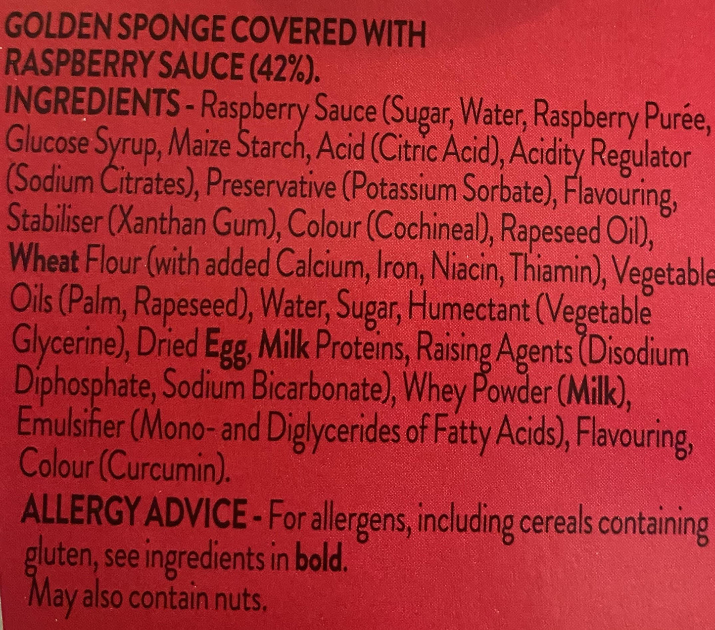 Mr Kipling Raspberry Sponge Puddings.